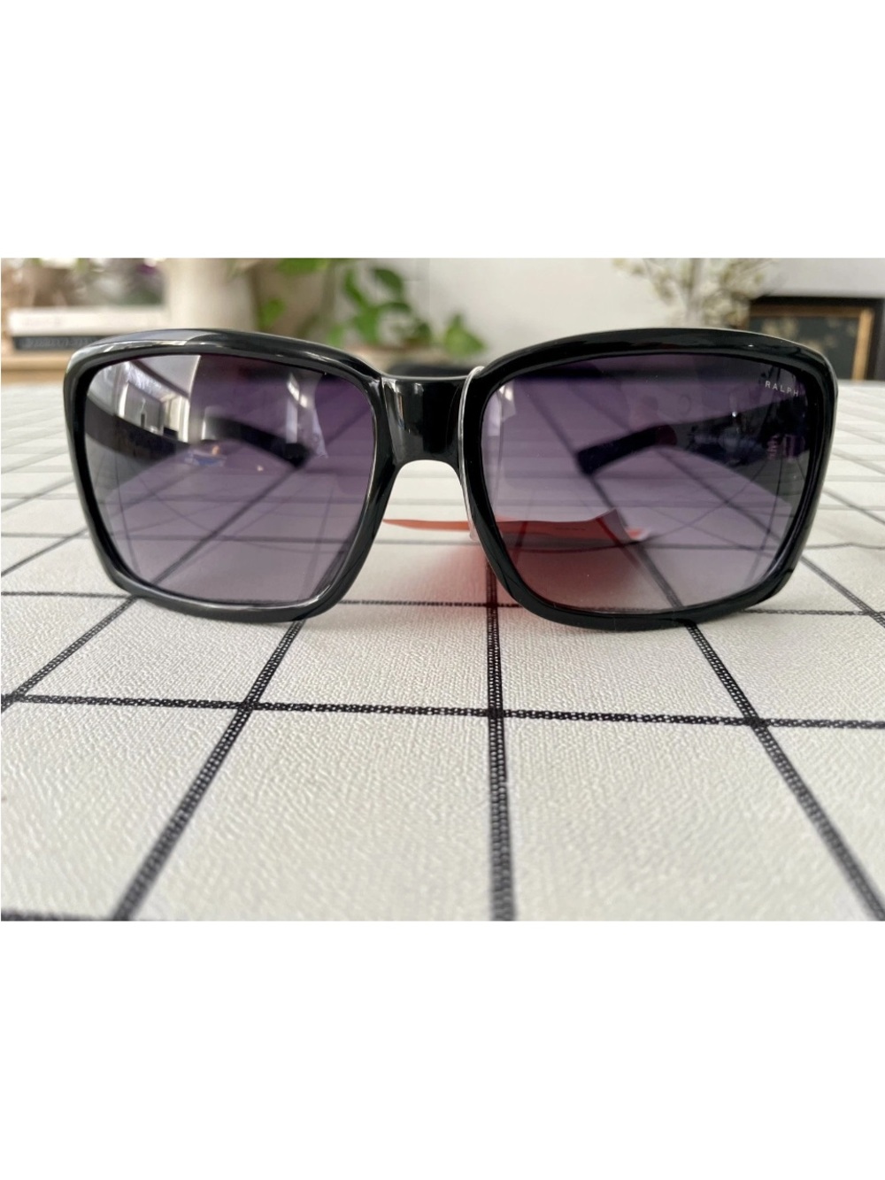 SALE! NWT Vintage Ralph Lauren Classic Black Square Women's Sunglasses